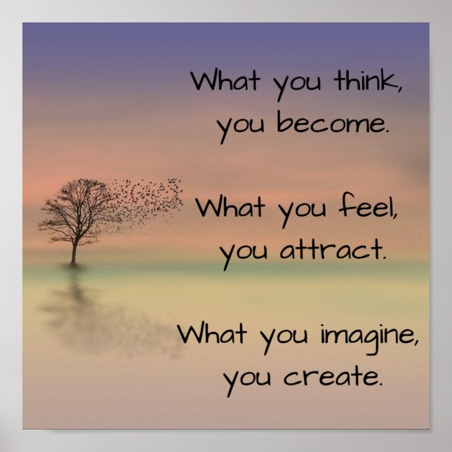 "Was du denkst, du wirst.." Poster (Vorne)