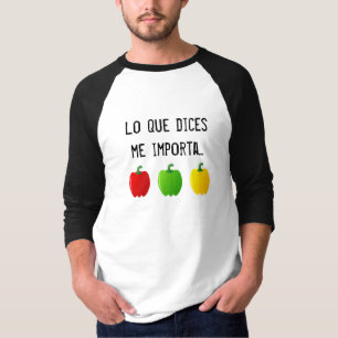 Was du - Hombre. importiert Drei Paprikaschoten T-Shirt