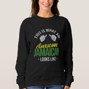Was ein Phantastischer Jamaikaner sieht Rasta Flag Sweatshirt