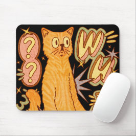 Was? / Eine Orange Cat Illustration Mousepad