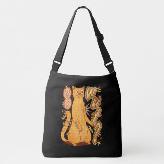 Was? / Eine Orange Cat Illustration Tragetaschen Mit Langen Trägern