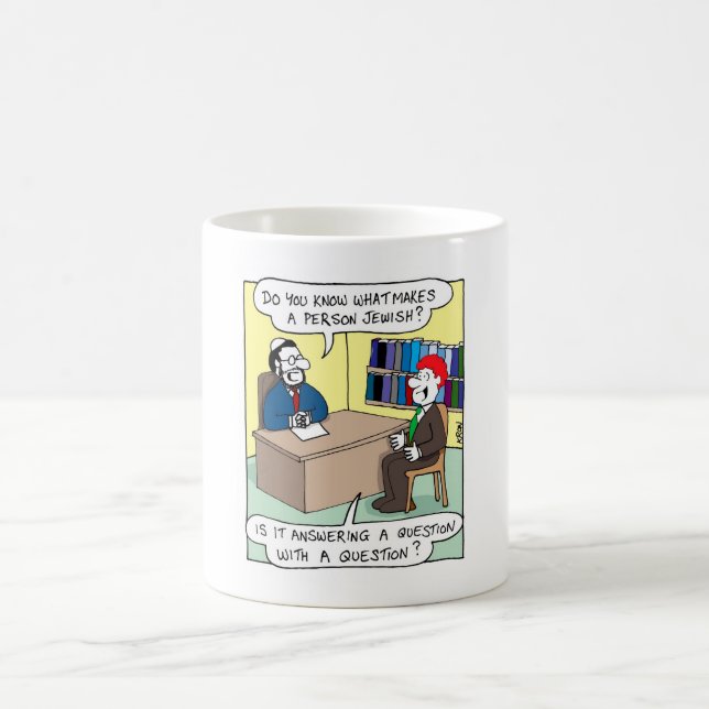 Was eine Person jüdisch macht Kaffeetasse (Mittel)