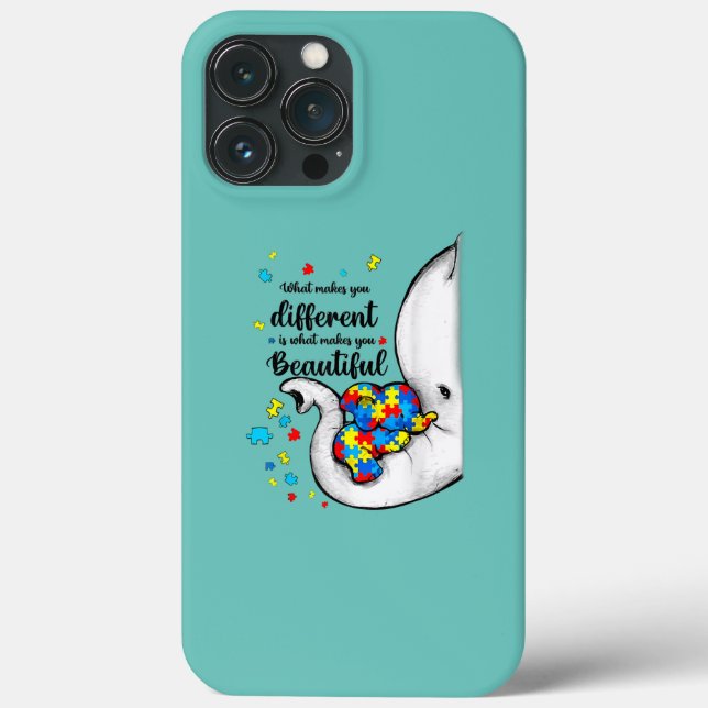 Was einen von Elefanten-Autismus unterscheidet Case-Mate iPhone Hülle (Rückseite)