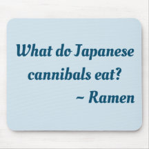 Was essen japanische Kannibalen? Ramen-Maus-Pad