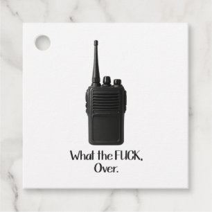 Was Fu*k über das lustige Walkie Talkie Icon Geschenkanhänger