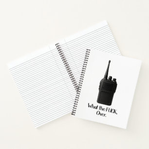 Was Fu*k über das lustige Walkie Talkie Icon Notizbuch