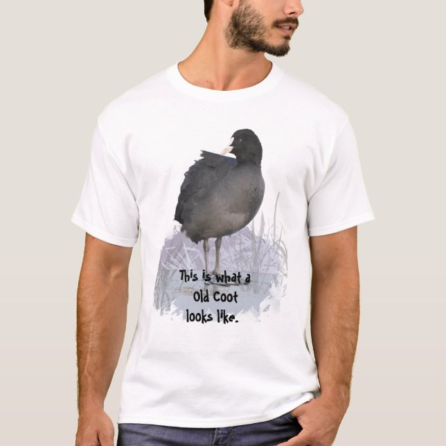 Was für ein alter Coot aussieht wie ein Fun Bird A T-Shirt (Vorderseite)