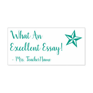 "Was für ein ausgezeichneter Essay!" Erzieherin Ru Permastempel
