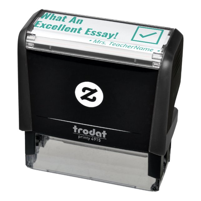"Was für ein ausgezeichneter Essay!" Tutor Rubber  Permastempel (Produkt)
