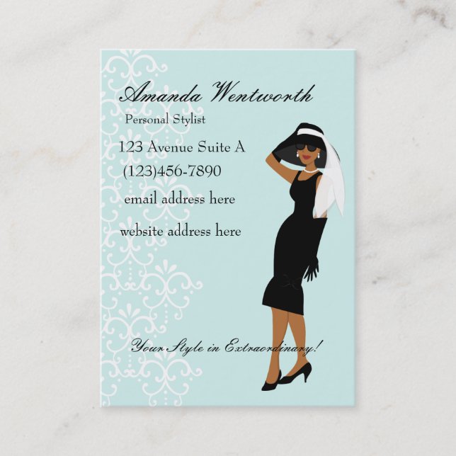 Was für ein außergewöhnlicher Hut! Visitenkarte (Vorderseite)