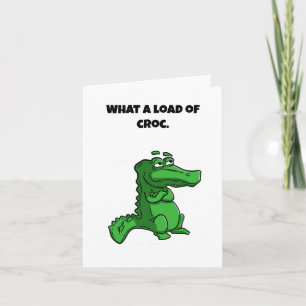Was für ein Cartoon des Croc Funny Alligator Karte