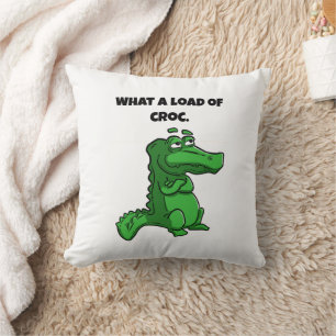Was für ein Cartoon des Croc Funny Alligator Kissen