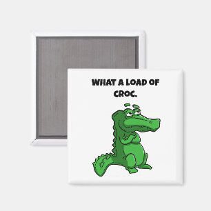 Was für ein Cartoon des Croc Funny Alligator Magnet