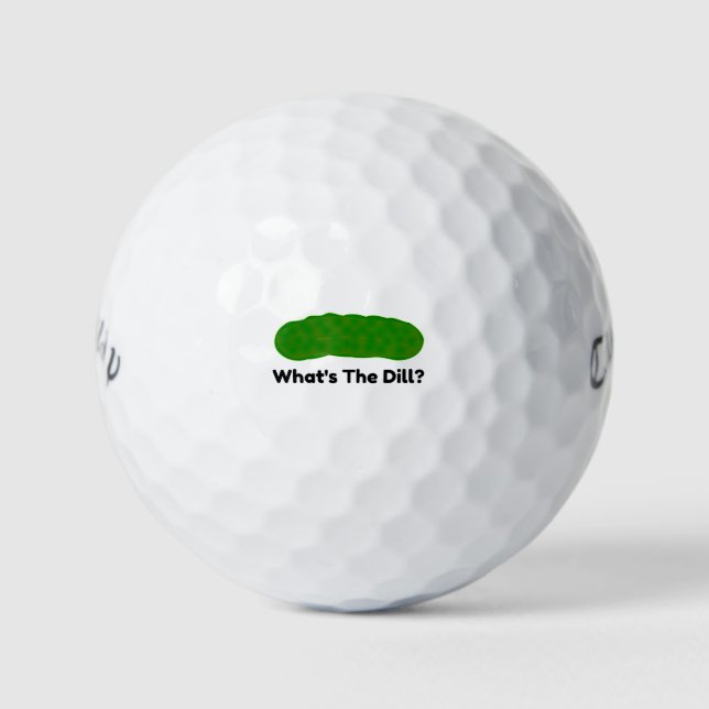 Was für ein Dill-Pickle Golfball (Vorderseite)