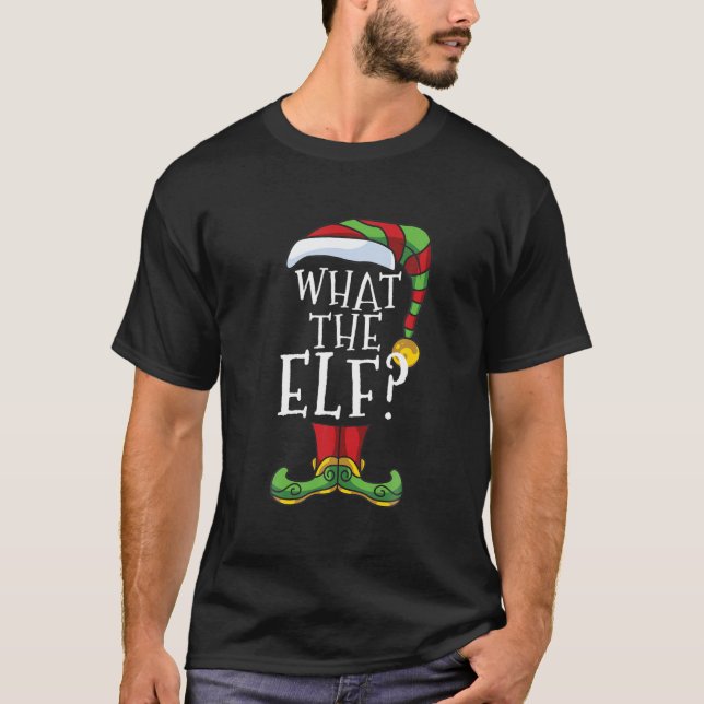 Was für ein Elf? Weihnachtsgeschenk für Familien T-Shirt (Vorderseite)