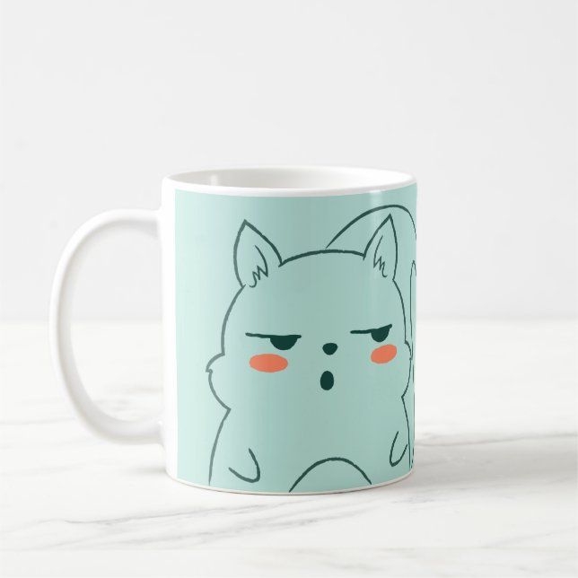 Was für ein Fluff Niedlich und sonderbar Kaffeetasse (Links)