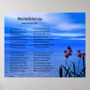 "Was für ein Freund wir in Jesus haben" Texte Poster