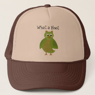 Was für ein Hoot - Grünes Owl Truckerkappe