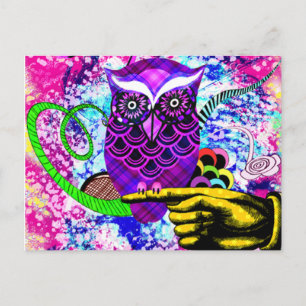 Was für ein Hoot Postkarte