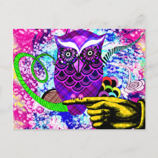 Was für ein Hoot Postkarte