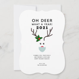 Was für ein Jahr 2021 Weihnachts-Sprichwort Rentie