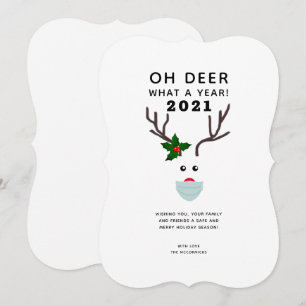 Was für ein Jahr 2021 Weihnachts-Sprichwort Rentie