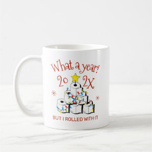 Was für ein Jahr 2022 Funny Toilette Papier Weihna Kaffeetasse