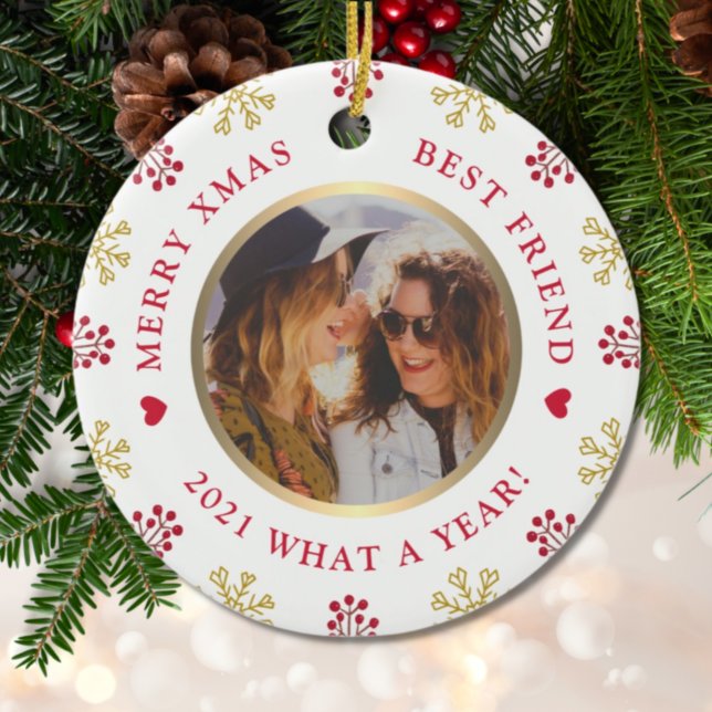 Was für ein Jahr Bester Freund Weihnachten 2020 Keramik Ornament (Von Creator hochgeladen)