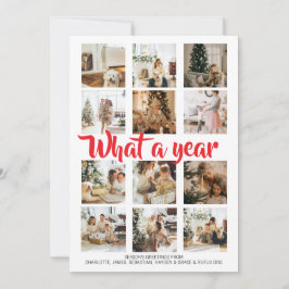Was für ein Jahr Foto Weihnachten Personalisiert