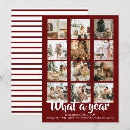 Was für ein Jahr Foto Weihnachten Personalisiert