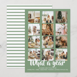 Was für ein Jahr Foto Weihnachten Personalisiert