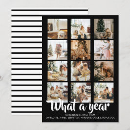 Was für ein Jahr Foto Weihnachten Personalisiert