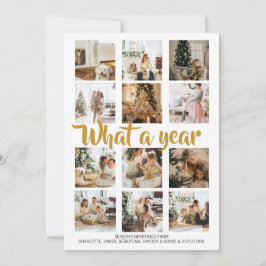 Was für ein Jahr Foto Weihnachten Personalisiert