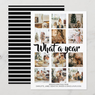 Was für ein Jahr Foto Weihnachten Personalisiert