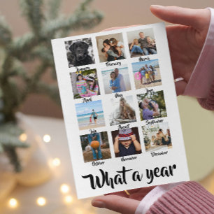 Was für ein Jahr Foto Weihnachten Personalisiert