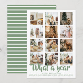 Was für ein Jahr Foto Weihnachten Personalisiert