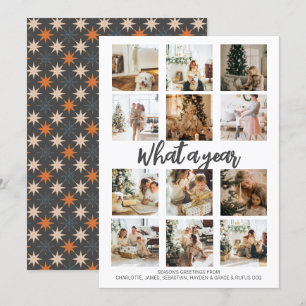 Was für ein Jahr Foto Weihnachten Personalisiert