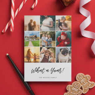 Was für ein Jahr Weihnachten 9 Foto Collage Famili