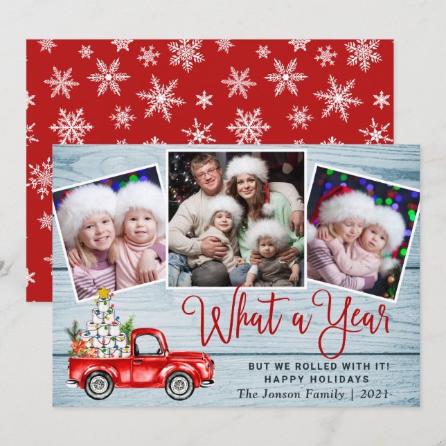Was für ein Jahr Weihnachten Red Farm LKW 3 Foto (Vorne/Hinten)