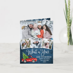Was für ein Jahr Weihnachten Rote Farm LKW 4 Foto