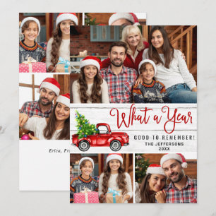 Was für ein Jahr Weihnachten Rote Farm LKW 7 Foto