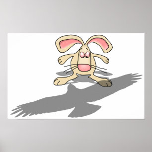 Was für ein ...? Kaninchen-Cartoon Poster