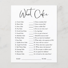 Was für ein Kuchen | Brautparty Game