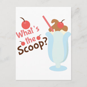 Was für ein Scoop Postkarte