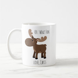 Was für ein Spaß Elch Individuelle Name Urlaub Kaffeetasse