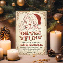 Was für ein Spaß! Santa Retro Weihnachts-Party