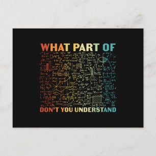 Was für ein Teil der Mathematik Postkarte
