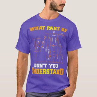 Was für ein Teil des elektrischen Diagramms Elektr T-Shirt