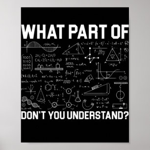 Was für ein Teil Mathematik versteht ihr nicht, Le Poster