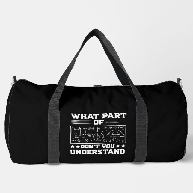Was für ein Teil verstehen Sie nicht? Duffle Bag (Vorderseite)